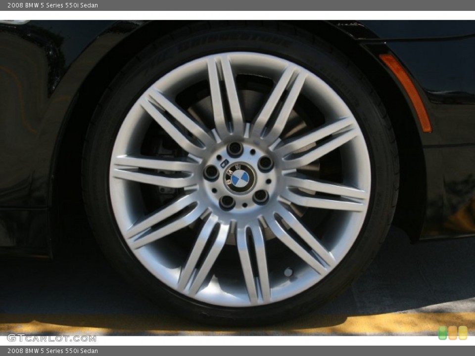 2008 BMW 5 Series 550i Sedan Wheel and Tire Photo #49911162