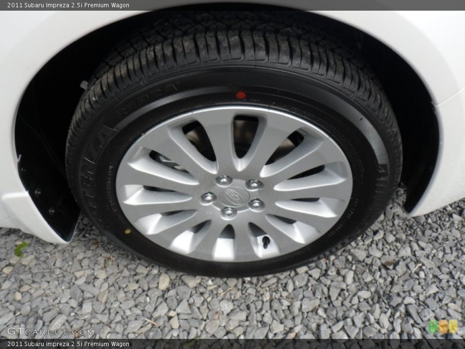 2011 Subaru Impreza 2.5i Premium Wagon Wheel and Tire Photo #49920070