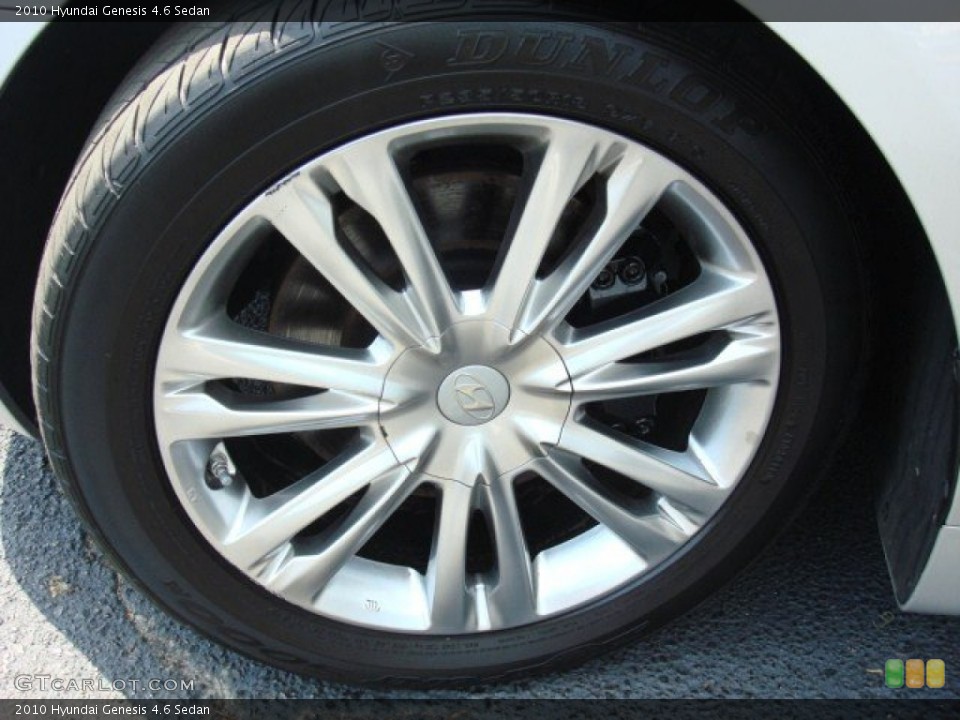 2010 Hyundai Genesis 4.6 Sedan Wheel and Tire Photo #49942571