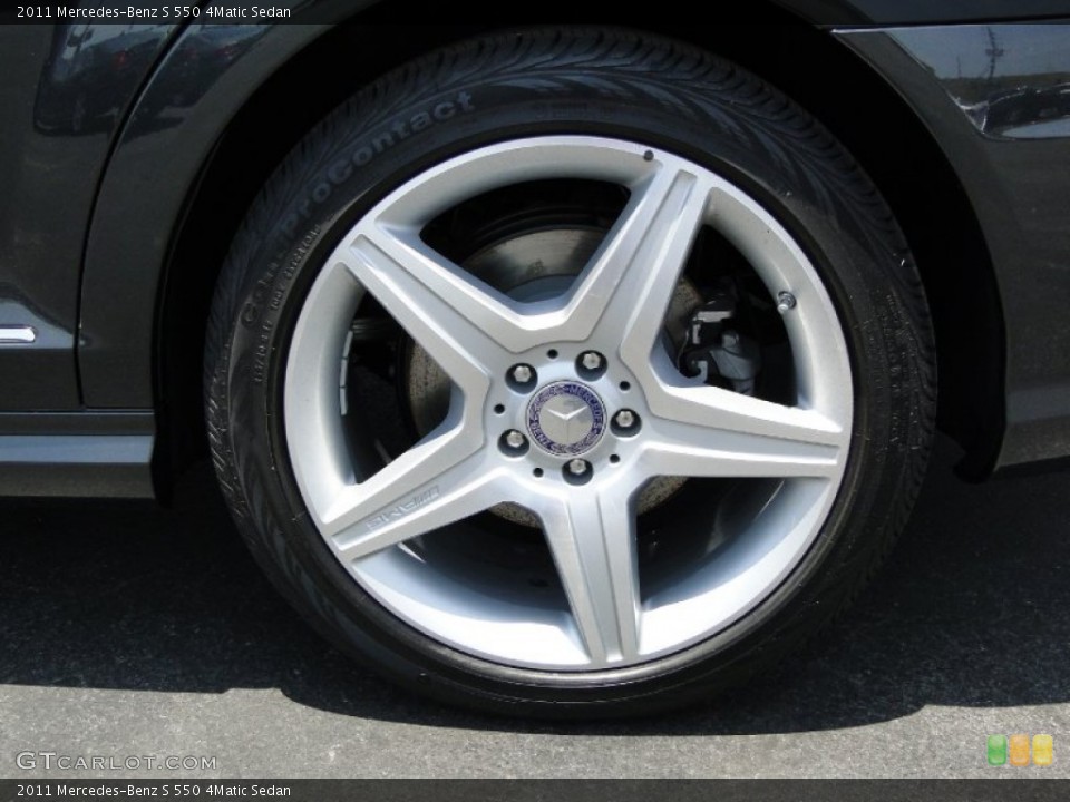 2011 Mercedes-Benz S 550 4Matic Sedan Wheel and Tire Photo #49971792