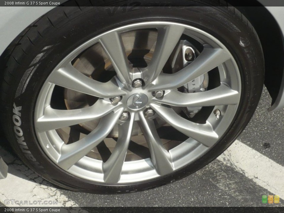 2008 Infiniti G 37 S Sport Coupe Wheel and Tire Photo #49981134