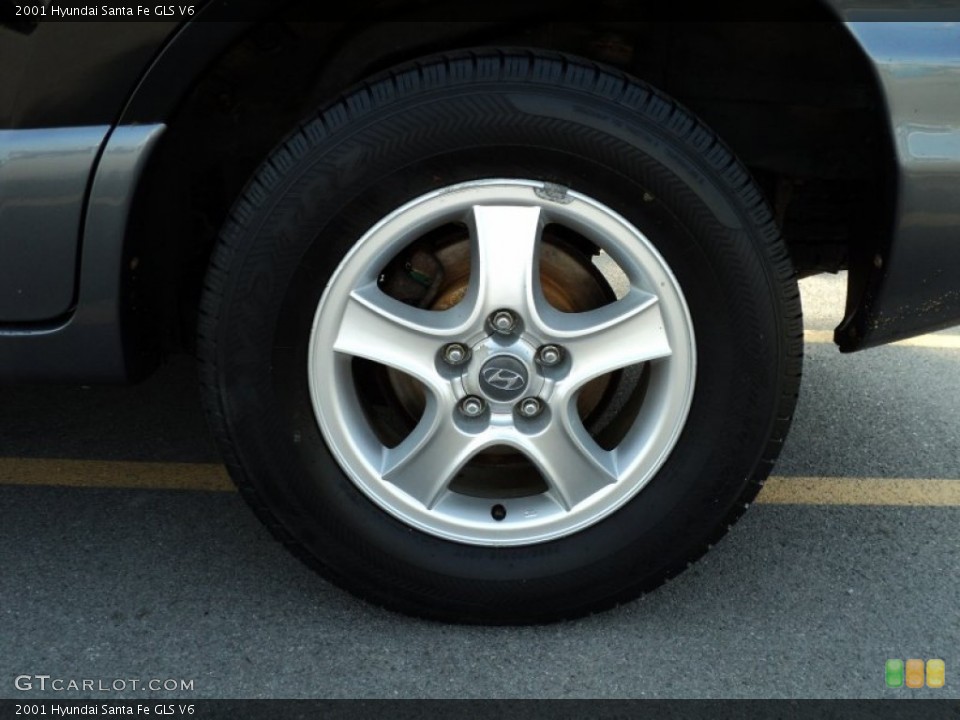 2001 Hyundai Santa Fe GLS V6 Wheel and Tire Photo #49991218