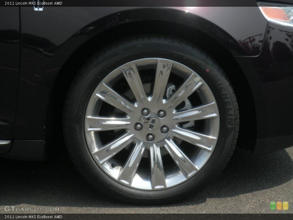 2011 Lincoln MKS EcoBoost AWD Wheel and Tire Photo #49996591