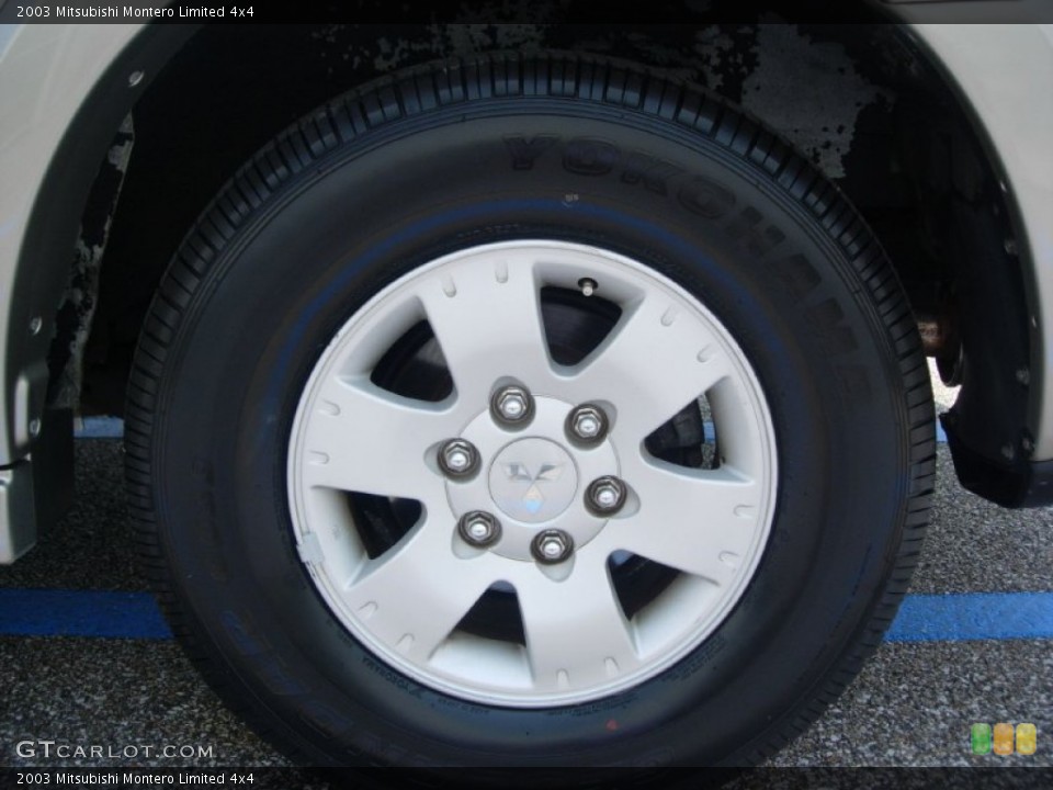 2003 Mitsubishi Montero Limited 4x4 Wheel and Tire Photo #50027167