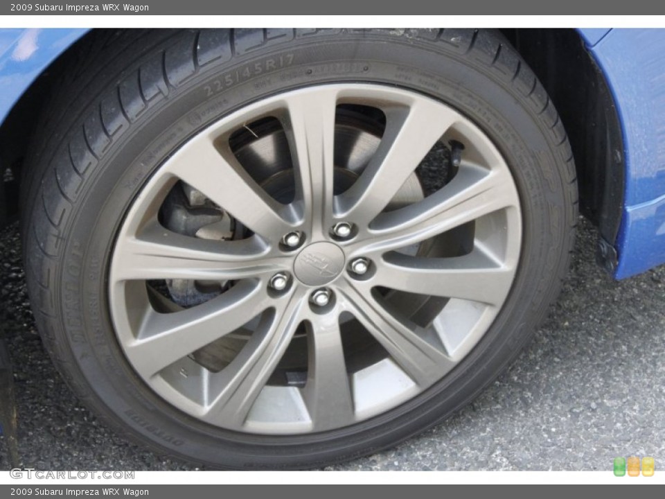 2009 Subaru Impreza WRX Wagon Wheel and Tire Photo #50047356