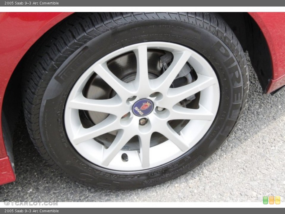 2005 Saab 9-3 Arc Convertible Wheel and Tire Photo #50049702
