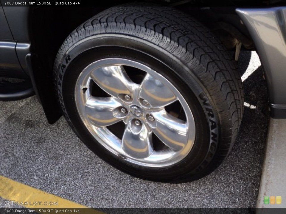 2003 Dodge Ram 1500 SLT Quad Cab 4x4 Wheel and Tire Photo #50067313