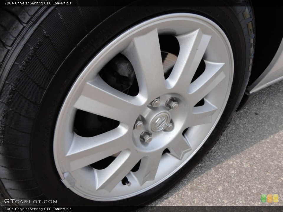 2004 Chrysler Sebring GTC Convertible Wheel and Tire Photo #50084777
