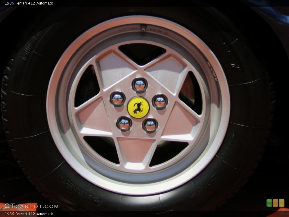 1986 Ferrari 412 Wheels and Tires