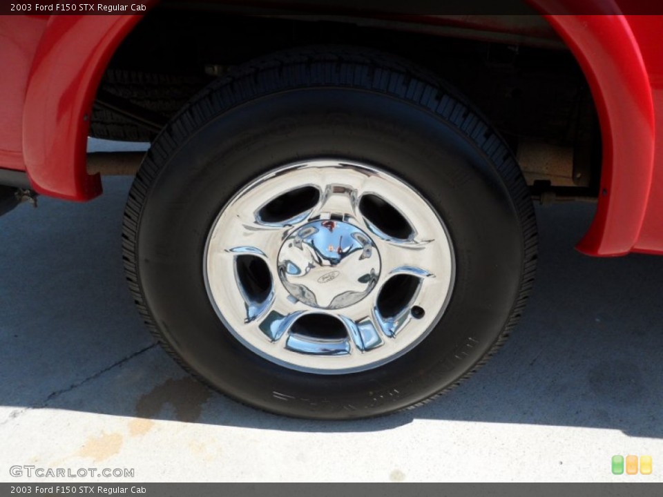 2003 Ford F150 STX Regular Cab Wheel and Tire Photo #50099229