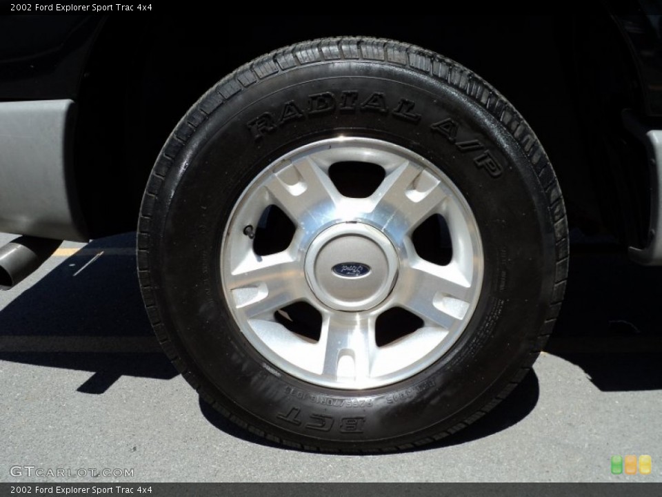 2002 Ford Explorer Sport Trac 4x4 Wheel and Tire Photo #50114682