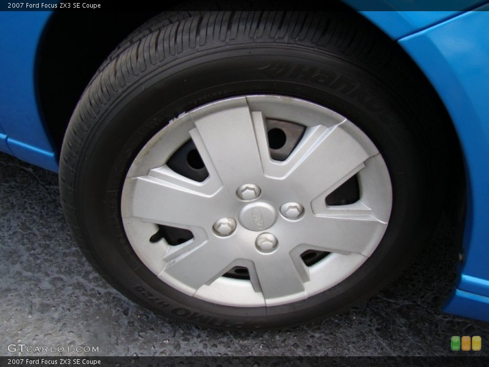 2007 Ford Focus ZX3 SE Coupe Wheel and Tire Photo #50124366