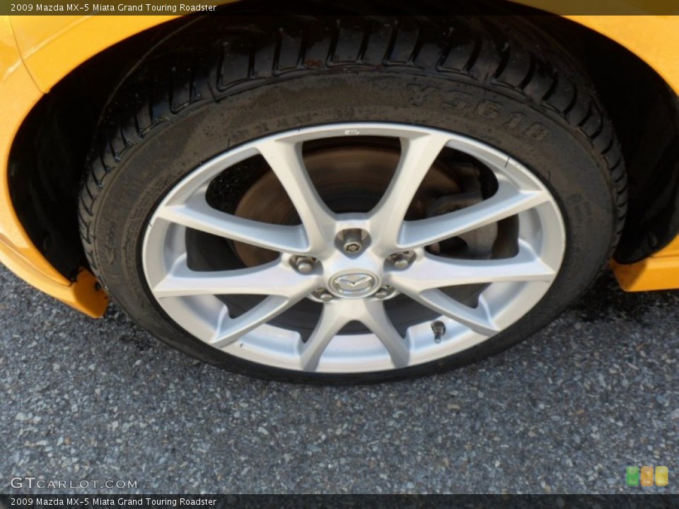 2009 Mazda MX-5 Miata Grand Touring Roadster Wheel and Tire Photo #50140543