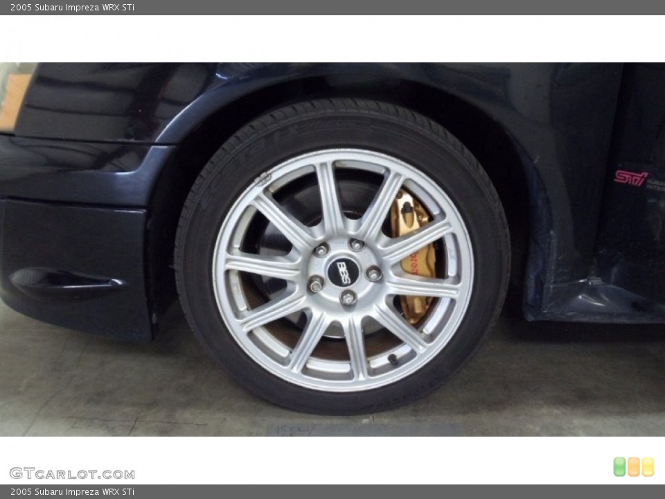 2005 Subaru Impreza WRX STi Wheel and Tire Photo #50142646