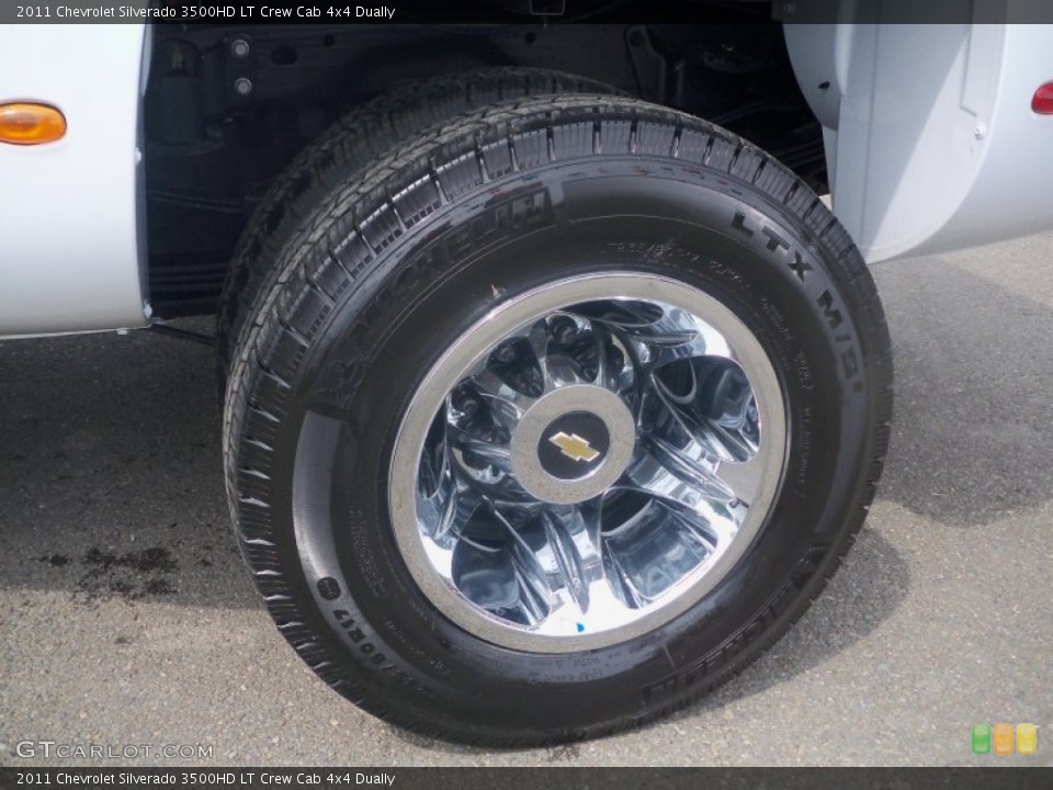 2011 Chevrolet Silverado 3500HD LT Crew Cab 4x4 Dually Wheel and Tire Photo #50155406