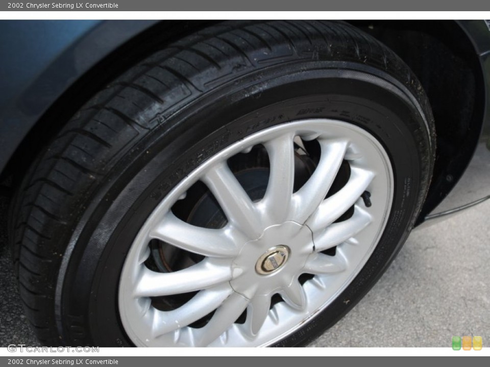 2002 Chrysler Sebring LX Convertible Wheel and Tire Photo #50166344
