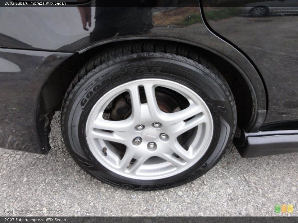 2003 Subaru Impreza WRX Sedan Wheel and Tire Photo #50170298