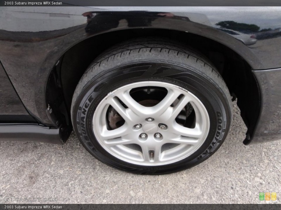2003 Subaru Impreza WRX Sedan Wheel and Tire Photo #50170313