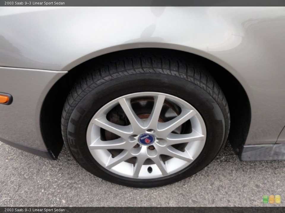 2003 Saab 9-3 Linear Sport Sedan Wheel and Tire Photo #50171885