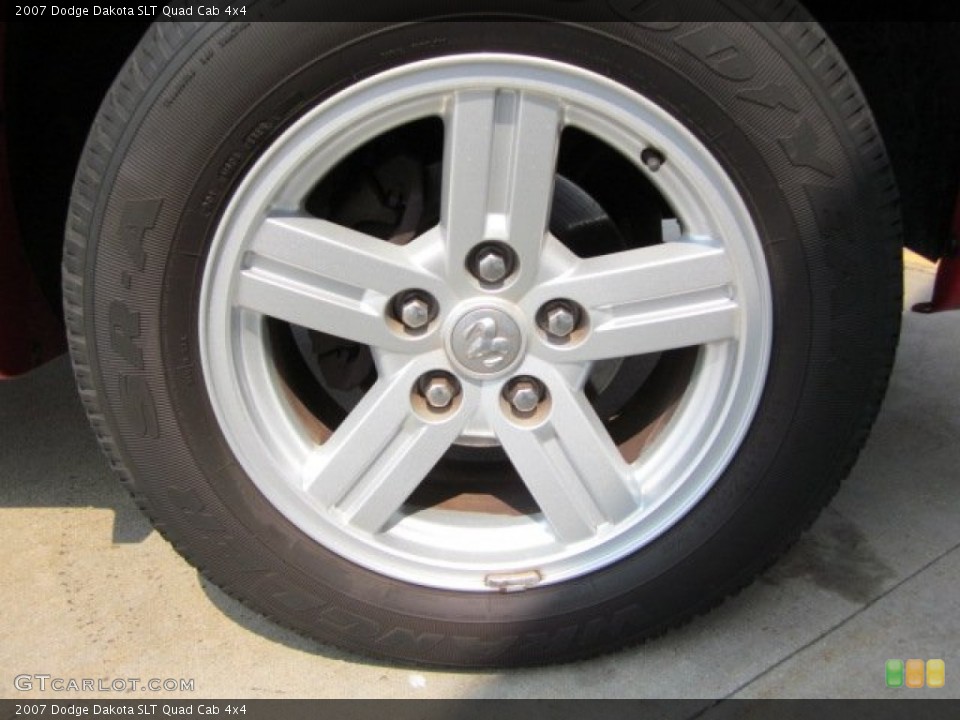 2007 Dodge Dakota SLT Quad Cab 4x4 Wheel and Tire Photo #50177303
