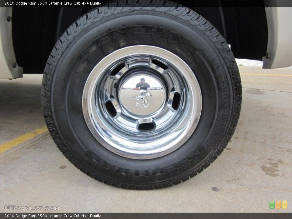 2010 Dodge Ram 3500 Laramie Crew Cab 4x4 Dually Wheel and Tire Photo #50178554