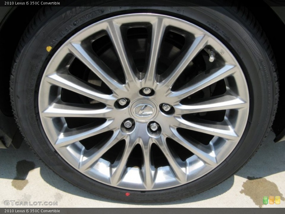 2010 Lexus IS 350C Convertible Wheel and Tire Photo #50183465