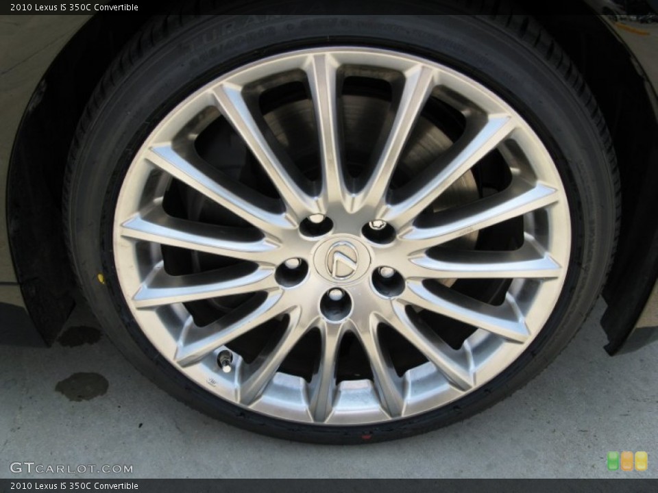 2010 Lexus IS 350C Convertible Wheel and Tire Photo #50183483