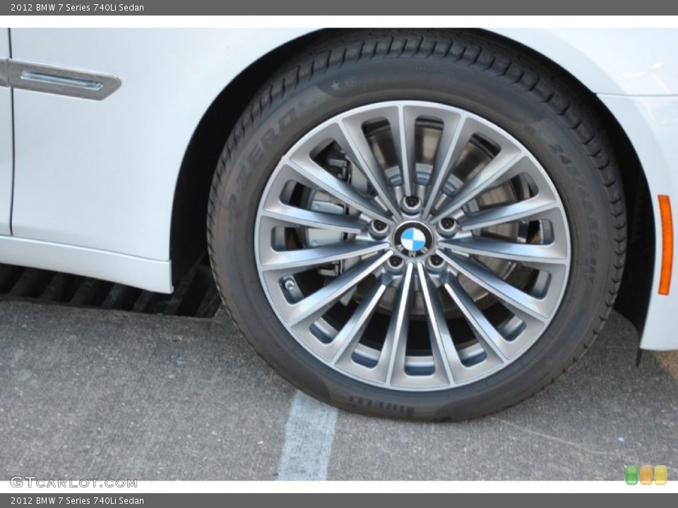 2012 BMW 7 Series 740Li Sedan Wheel and Tire Photo #50191845