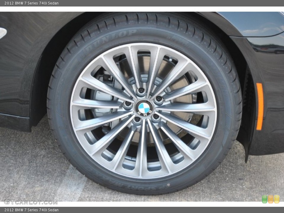 2012 BMW 7 Series 740i Sedan Wheel and Tire Photo #50192232