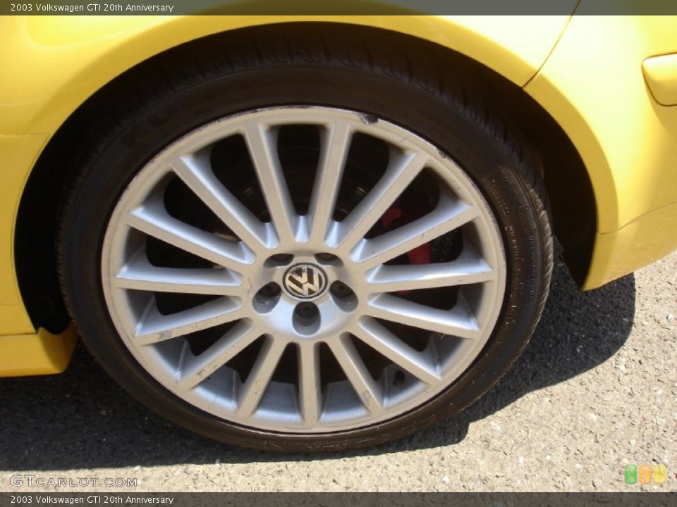 2003 Volkswagen GTI 20th Anniversary Wheel and Tire Photo #50198421