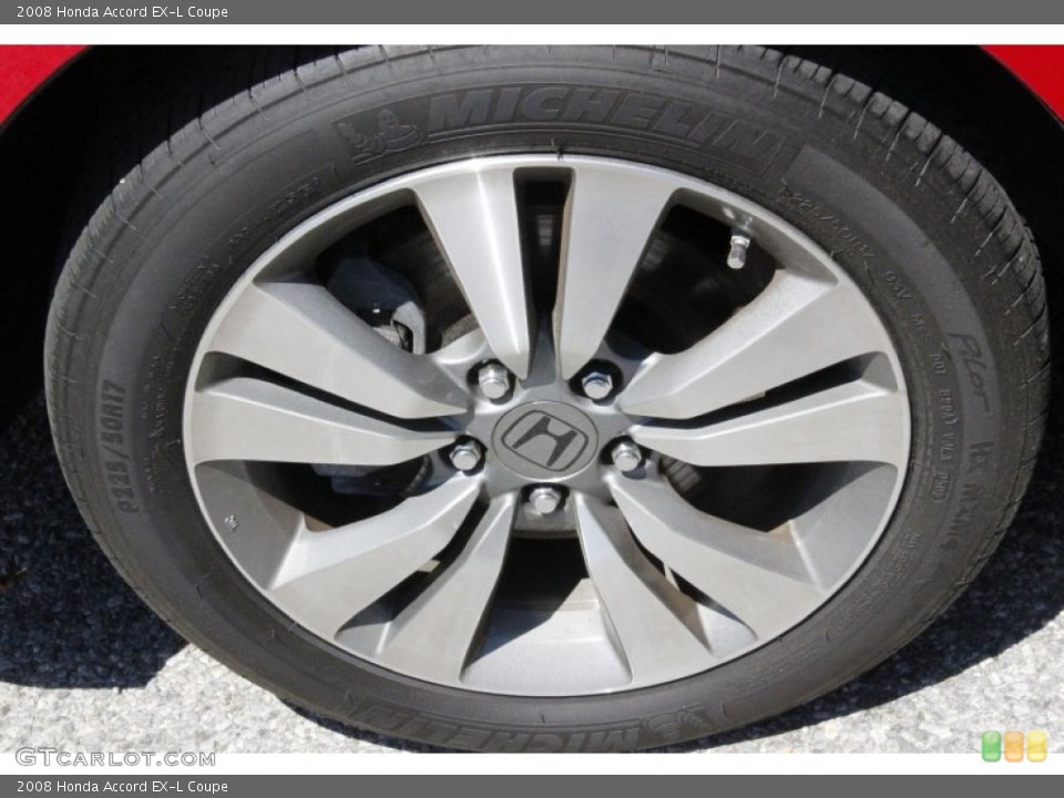 2008 Honda Accord EX-L Coupe Wheel and Tire Photo #50216499