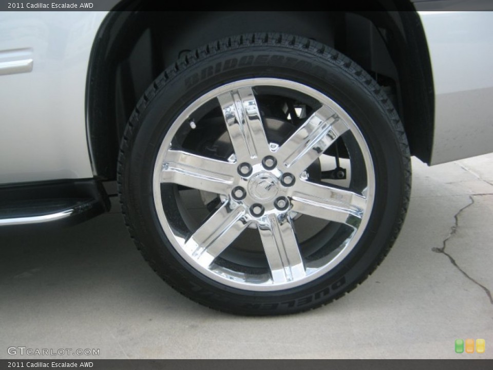2011 Cadillac Escalade AWD Wheel and Tire Photo #50224023