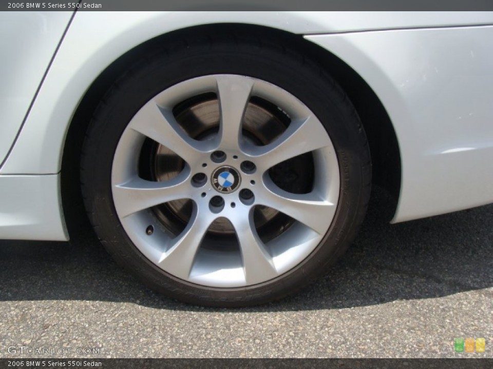 2006 BMW 5 Series 550i Sedan Wheel and Tire Photo #50226507