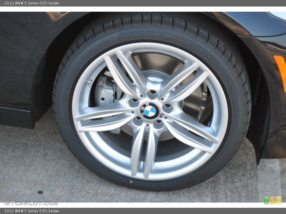 2011 BMW 5 Series 535i Sedan Wheel and Tire Photo #50227821