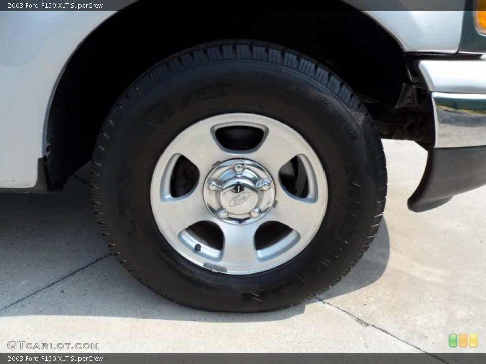 2003 Ford F150 XLT SuperCrew Wheel and Tire Photo #50229390