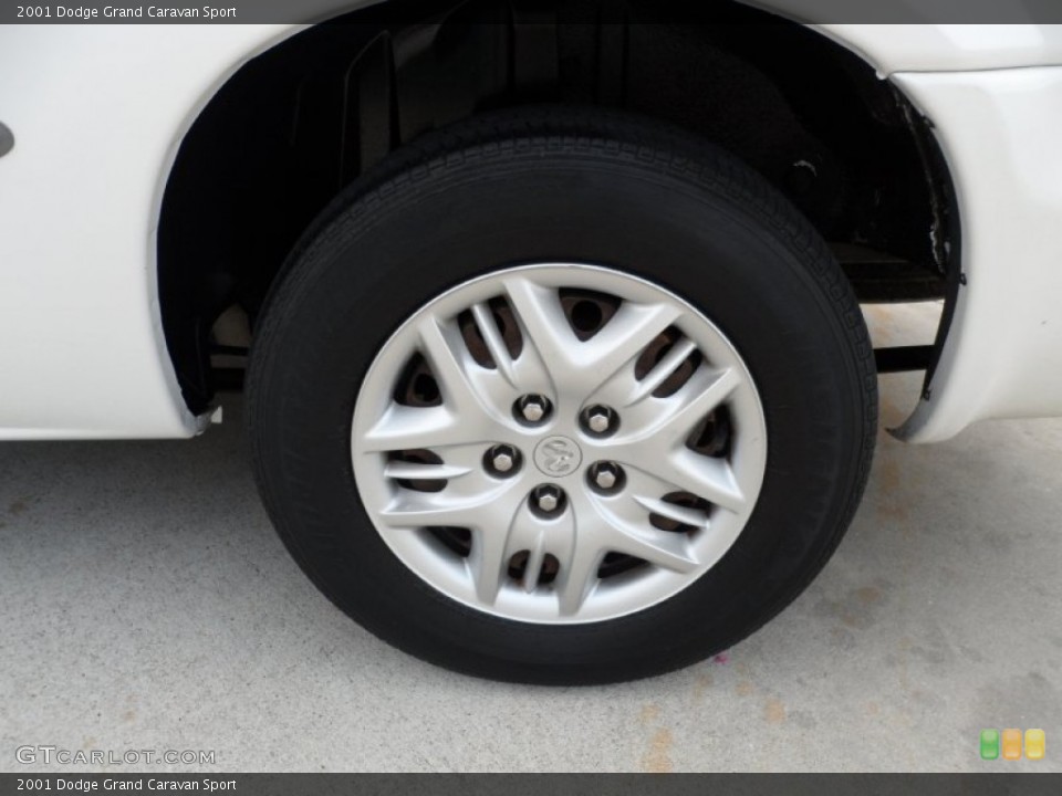 2001 Dodge Grand Caravan Sport Wheel and Tire Photo #50233090