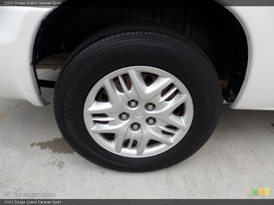 2001 Dodge Grand Caravan Sport Wheel and Tire Photo #50233105