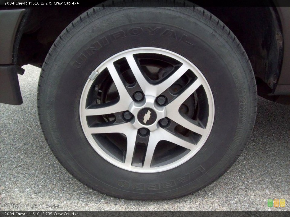 2004 Chevrolet S10 LS ZR5 Crew Cab 4x4 Wheel and Tire Photo #50236843