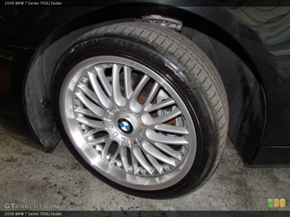 2008 BMW 7 Series 760Li Sedan Wheel and Tire Photo #50242690