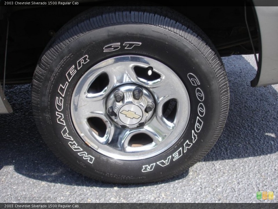 2003 Chevrolet Silverado 1500 Regular Cab Wheel and Tire Photo #50244730