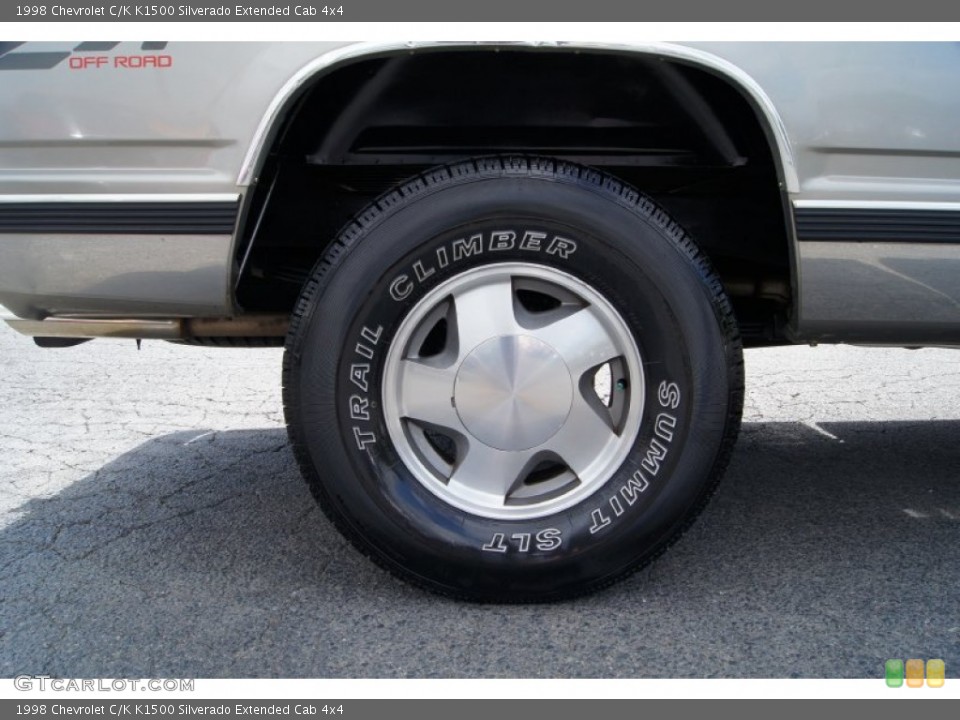 1998 Chevrolet C/K K1500 Silverado Extended Cab 4x4 Wheel and Tire Photo #50253221