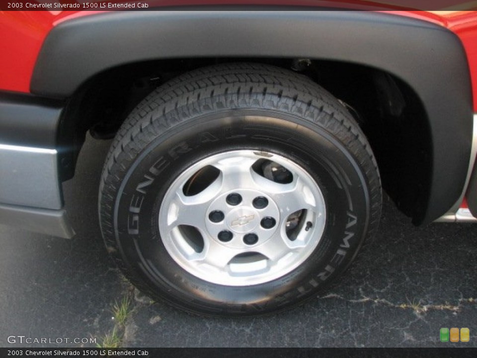 2003 Chevrolet Silverado 1500 LS Extended Cab Wheel and Tire Photo #50263490