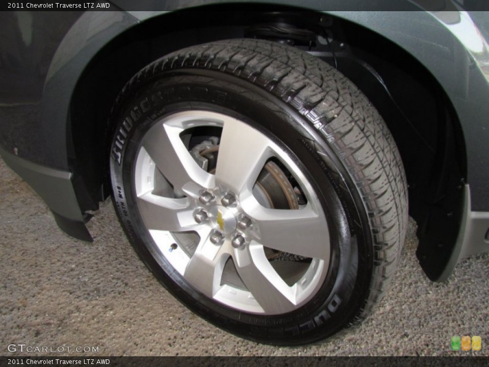 2011 Chevrolet Traverse LTZ AWD Wheel and Tire Photo #50271582