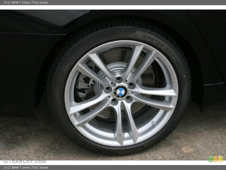 2012 BMW 7 Series 750Li Sedan Wheel and Tire Photo #50275272