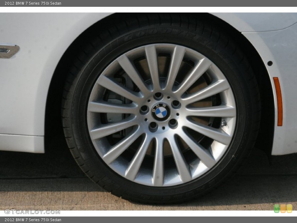 2012 BMW 7 Series 750i Sedan Wheel and Tire Photo #50275638
