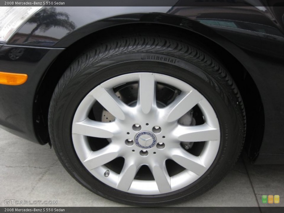 2008 Mercedes-Benz S 550 Sedan Wheel and Tire Photo #50281617