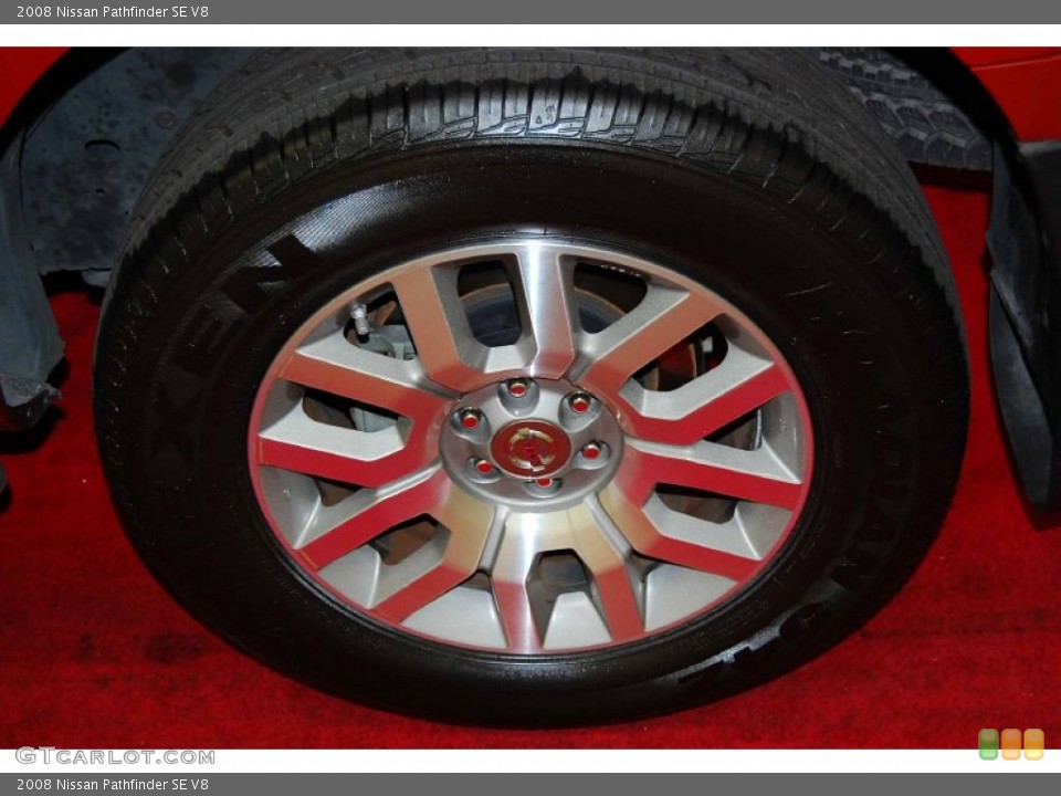 2008 Nissan Pathfinder SE V8 Wheel and Tire Photo #50282559