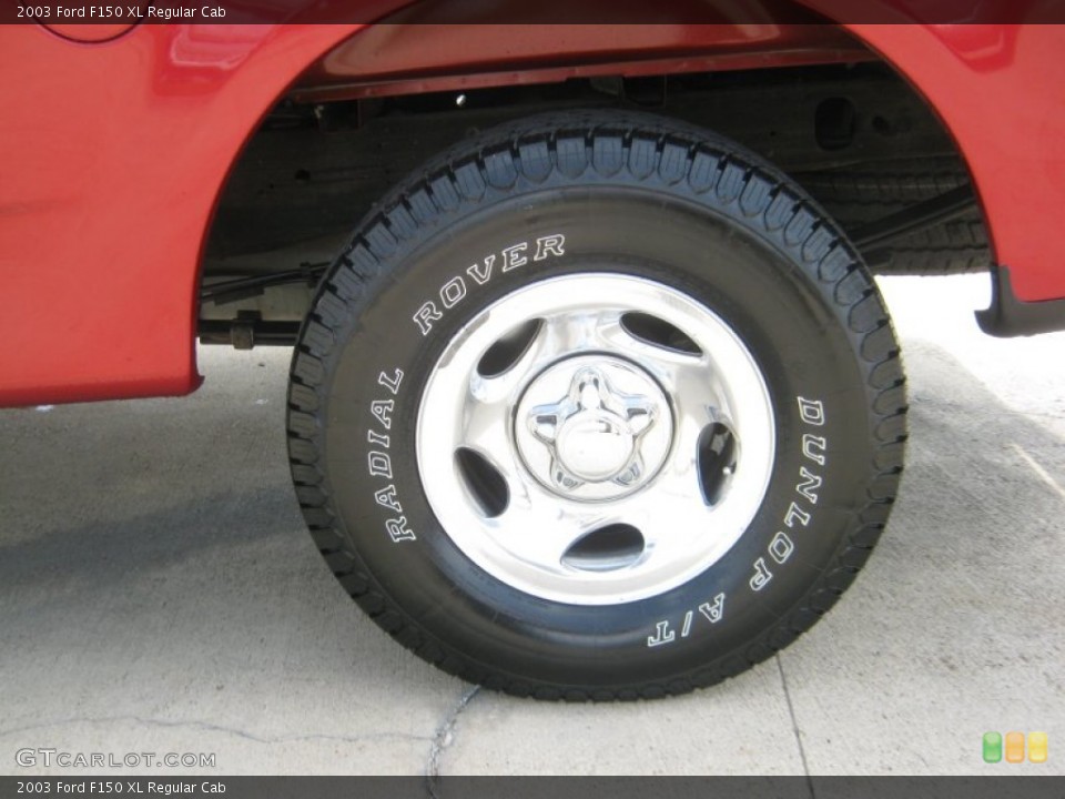 2003 Ford F150 XL Regular Cab Wheel and Tire Photo #50296655