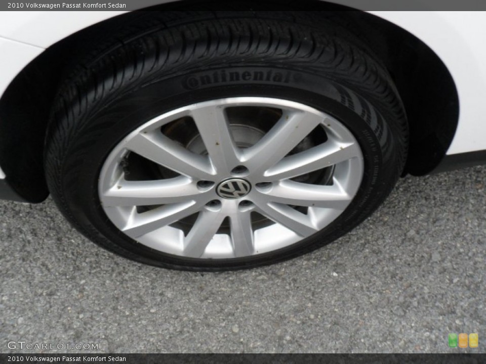 2010 Volkswagen Passat Komfort Sedan Wheel and Tire Photo #50301576