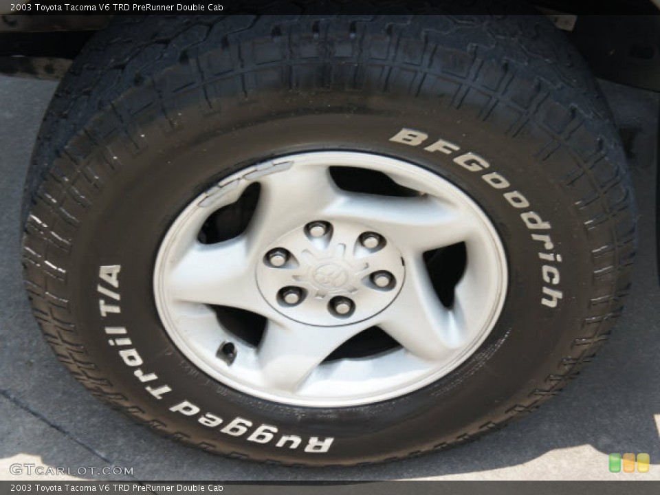 2003 Toyota Tacoma V6 TRD PreRunner Double Cab Wheel and Tire Photo #50308524